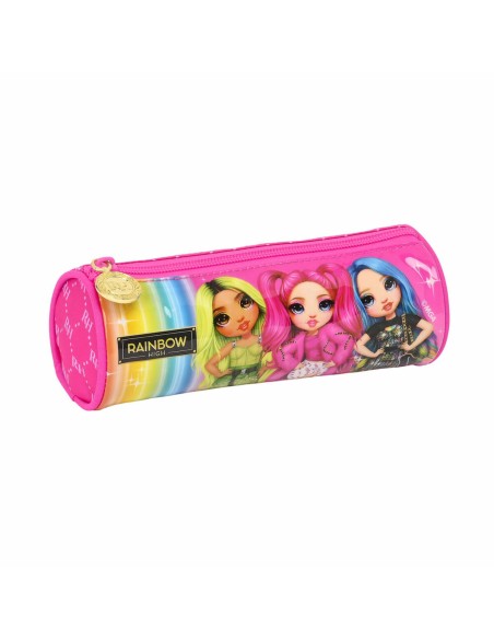 Trousse d'écolier cylindrique Rainbow High Fuchsia (20 x 7 x 7 cm)
