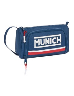 Trousse Scolaire avec Accessoires Munich Soon Bleu (32 Pièces)