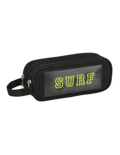 Trousse Fourre-Tout Double Safta Surf Noir (21 x 8 x 6 cm)