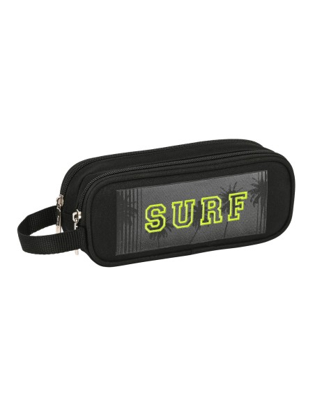 Trousse Fourre-Tout Double Safta Surf Noir (21 x 8 x 6 cm)