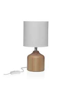 Lampe de bureau Versa Miracle Beige Céramique 14 x 28 x 10 cm