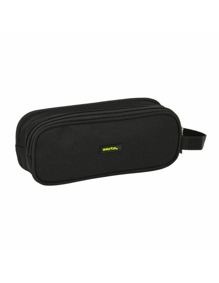 Trousse Fourre-Tout Double Safta Surf Noir (21 x 8 x 6 cm)