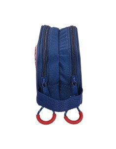 Trousse Fourre-Tout Double Safta University Rouge Blue marine (21 x 8 x 6 cm) 2