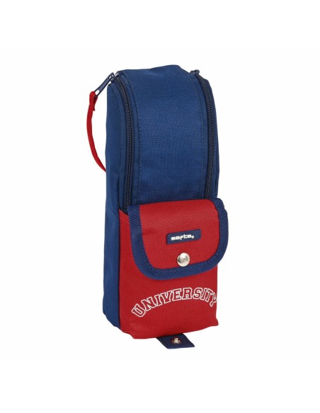 Trousse d'écolier Safta University Rouge Blue marine (6 x 21 x 6 cm)