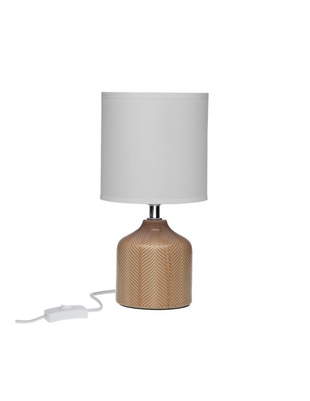Lampe de bureau Versa Miracle Beige Céramique 14 x 28 x 10 cm