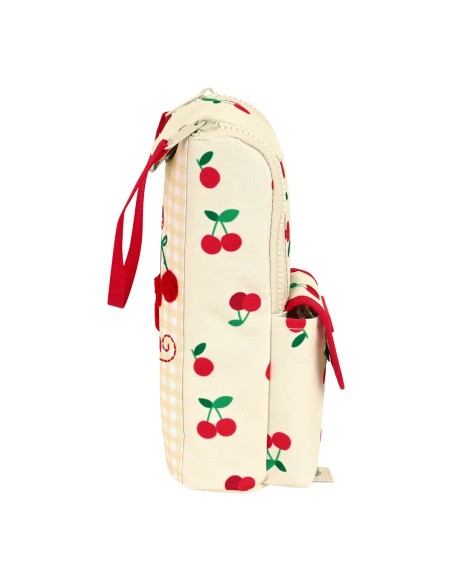 Trousse d'écolier Safta Cherry Beige (6 x 21 x 6 cm)