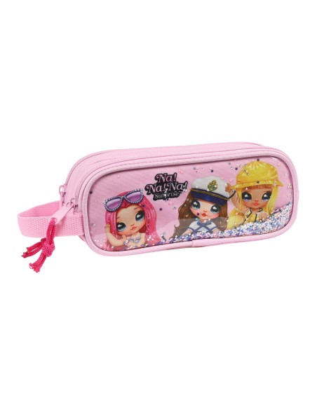 Trousse Fourre-Tout Double Na!Na!Na! Surprise Sparkles Rose (21 x 8 x 6 cm)