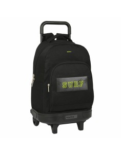 Cartable à roulettes Safta Surf Noir (33 x 45 x 22 cm)