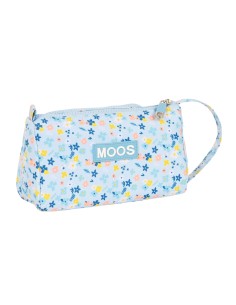 Trousse d'écolier Moos Lovely Bleu 20 x 11 x 8.5 cm 2