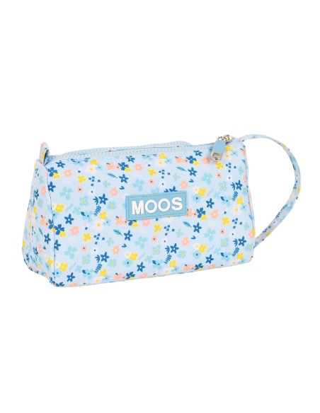 Trousse d'écolier Moos Lovely Bleu 20 x 11 x 8.5 cm
