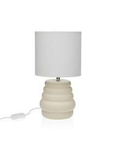 Lampe de bureau Versa Beige Céramique 40 W 17 x 32,2 cm