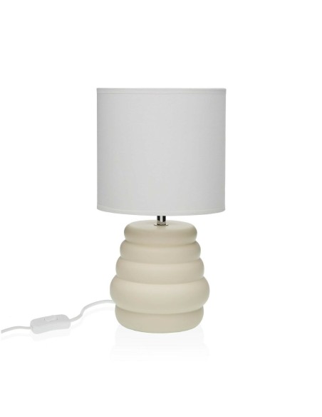 Lampe de bureau Versa Beige Céramique 40 W 17 x 32,2 cm