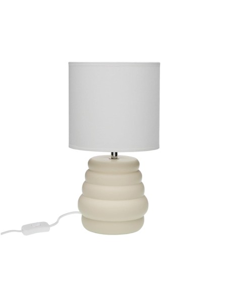 Lampe de bureau Versa Beige Céramique 40 W 17 x 32,2 cm
