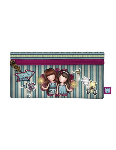 Trousse d'écolier Gorjuss Fireworks Bordeaux (22 x 11 x 1.5 cm)