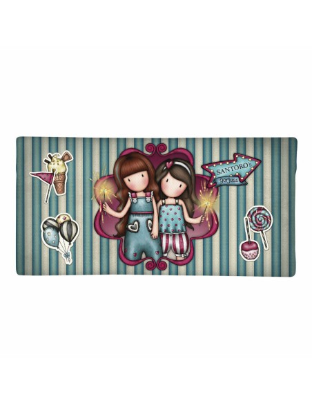 Trousse d'écolier Gorjuss Fireworks Bordeaux (22 x 11 x 1.5 cm)