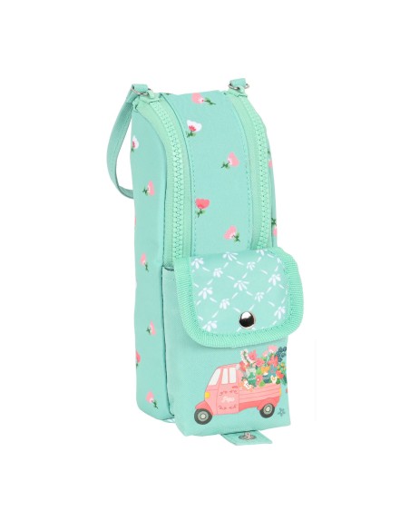 Trousse d'écolier Glow Lab Pepa Vert (6 x 21 x 6 cm)