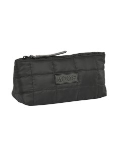 Trousse de Toilette Moos Negro Rembourré Noir 23 x 12 x 8 cm
