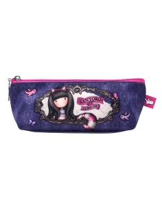 Trousse d'écolier Gorjuss Cheshire cat Rose Violet (22.3 x 8.8 x 5.7 cm)