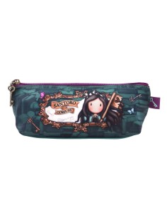Trousse d'écolier Gorjuss Curiosity Gris Vert (22.3 x 8.8 x 5.7 cm)