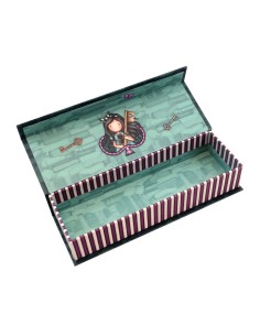 Fourre-tout Gorjuss Curiosity Caisse Gris Vert (20.2 x 4 x 7 cm) 2