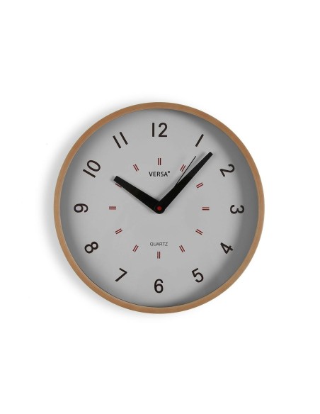 Horloge Murale Versa Blanc Plastique 4 x 30 x 30 cm