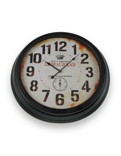 Horloge Murale Versa Beaujolais Métal 4 x 58 x 58 cm