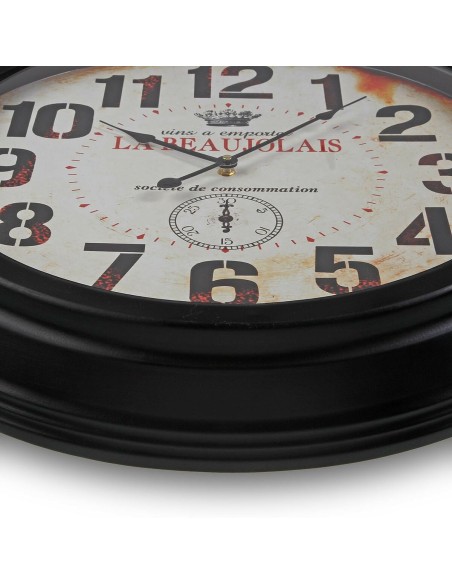 Horloge Murale Versa Beaujolais Métal 4 x 58 x 58 cm