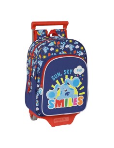 Cartable à roulettes Blue's Clues Blue marine (26 x 34 x 11 cm)