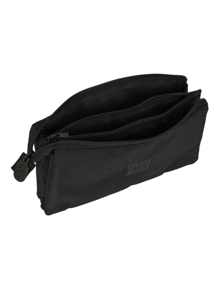 Trousse Fourre-Tout Triple The Mandalorian Noir (22 x 12 x 3 cm)
