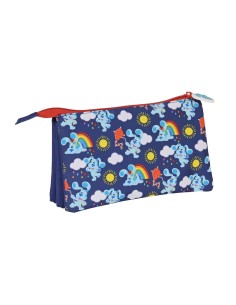 Trousse Fourre-Tout Triple Blue's Clues Blue marine (22 x 12 x 3 cm) 2