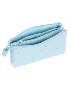 Trousse Fourre-Tout Triple Mickey Mouse Clubhouse Baby Bleu clair (22 x 12 x 3 cm) 2