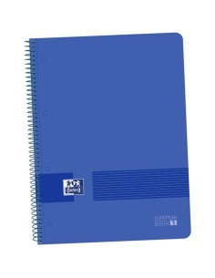 Cahier Oxford Live&Go Blue marine A4 A4+ 80 Volets 5 Pièces
