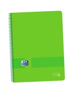 Cahier Oxford Live&Go Vert A4 A4+ 80 Volets 5 Pièces