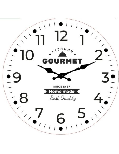 Horloge Murale Versa Gourmet Bois 4 x 30 x 30 cm