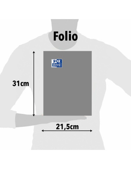 Cahier Oxford Multicouleur Din A4 80 Volets 21,5 x 31,5 cm 5 Pièces