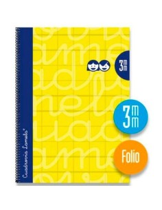 Cahier Lamela 3 mm Jaune Din A4 5 Pièces 80 Volets 2