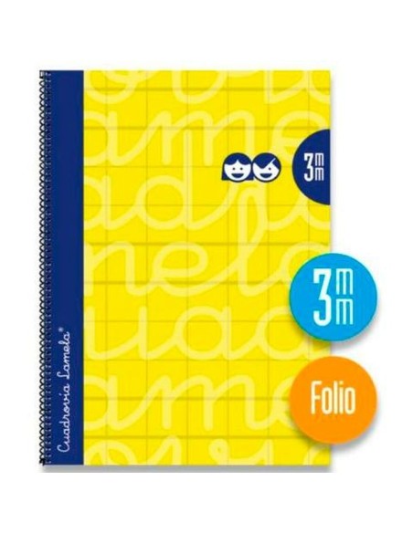 Cahier Lamela 3 mm Jaune Din A4 5 Pièces 80 Volets