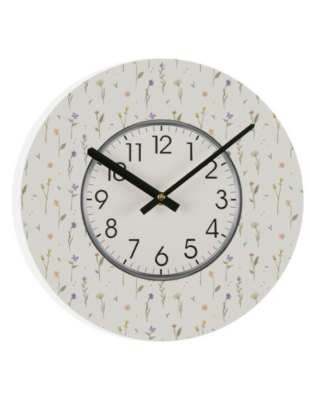 Horloge Murale Versa Laison Bois 4 x 30 x 30 cm