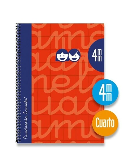 Cahier Lamela Rouge quarto 5 Pièces 80 Volets