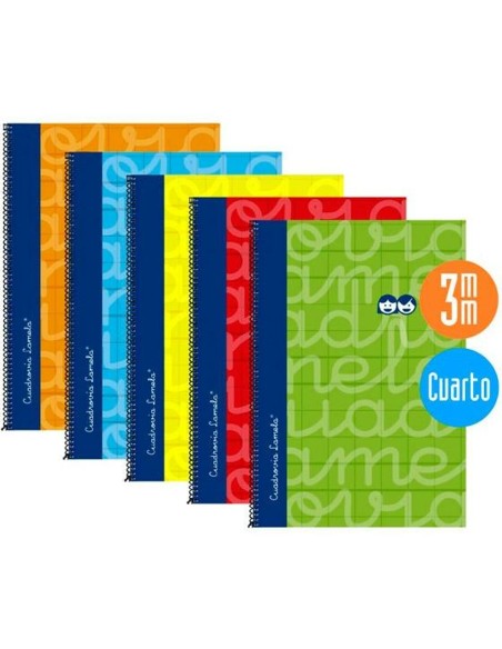 Cahier Lamela Multicouleur quarto 5 Pièces 80 Volets