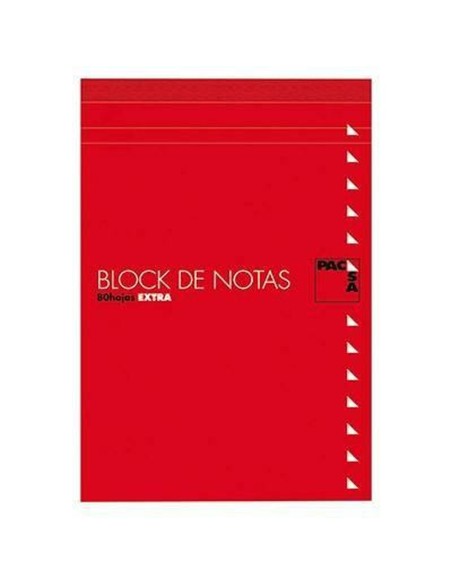 Bloc de Notes Pacsa Din A4 80 Volets Avec couvercle 10 Pièces 10 Unités
