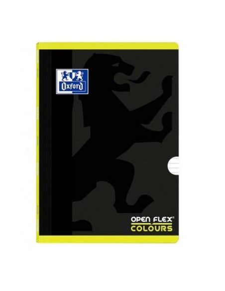 Carnet Oxford OPENFLEX Citron A4 48 Volets A rayures Agrafes 10 Unités (10 Pièces)