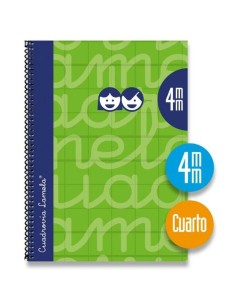 Cahier Lamela Vert quarto 5 Pièces 80 Volets
