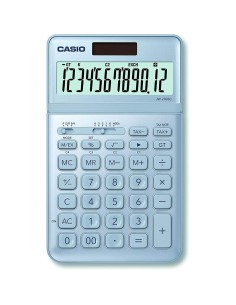 Calculatrice Casio JW-200SC-BU Bleu Plastique