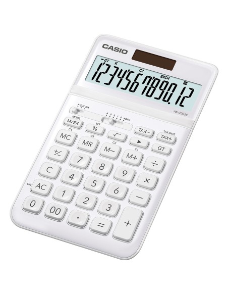 Calculatrice Casio JW-200SC-WE Blanc Plastique