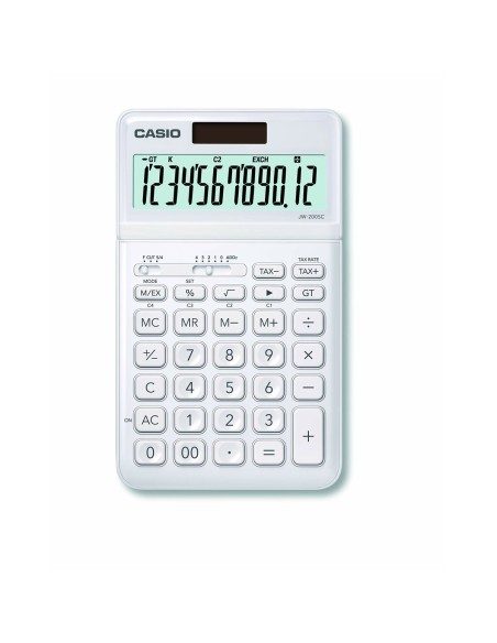 Calculatrice Casio JW-200SC-WE Blanc Plastique