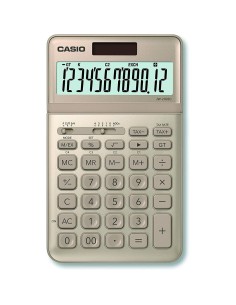 Calculatrice Casio JW-200SC-GD Doré Plastique