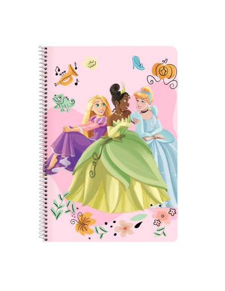 Carnet Disney Princess Magical Beige Rose A4 80 Volets