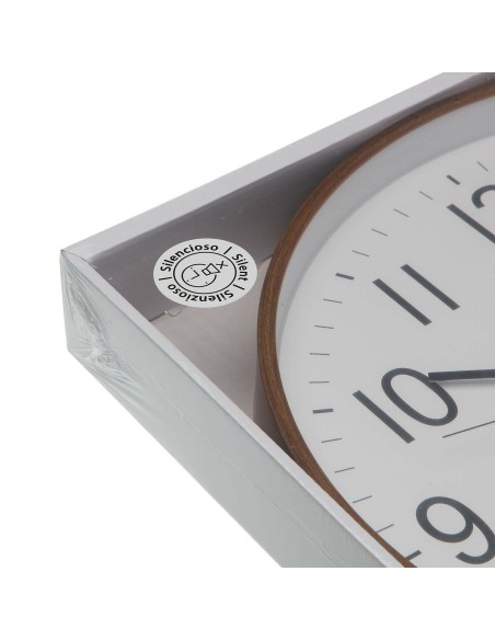 Horloge Murale Versa Plastique Quartz Bois MDF 5,2 x 50 x 50 cm