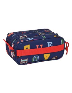 Trousse Fourre-Tout Triple Mickey Mouse Clubhouse Only one Blue marine 21,5 x 10 x 8 cm 2